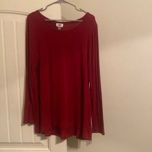Maroon long sleeve old navy top
